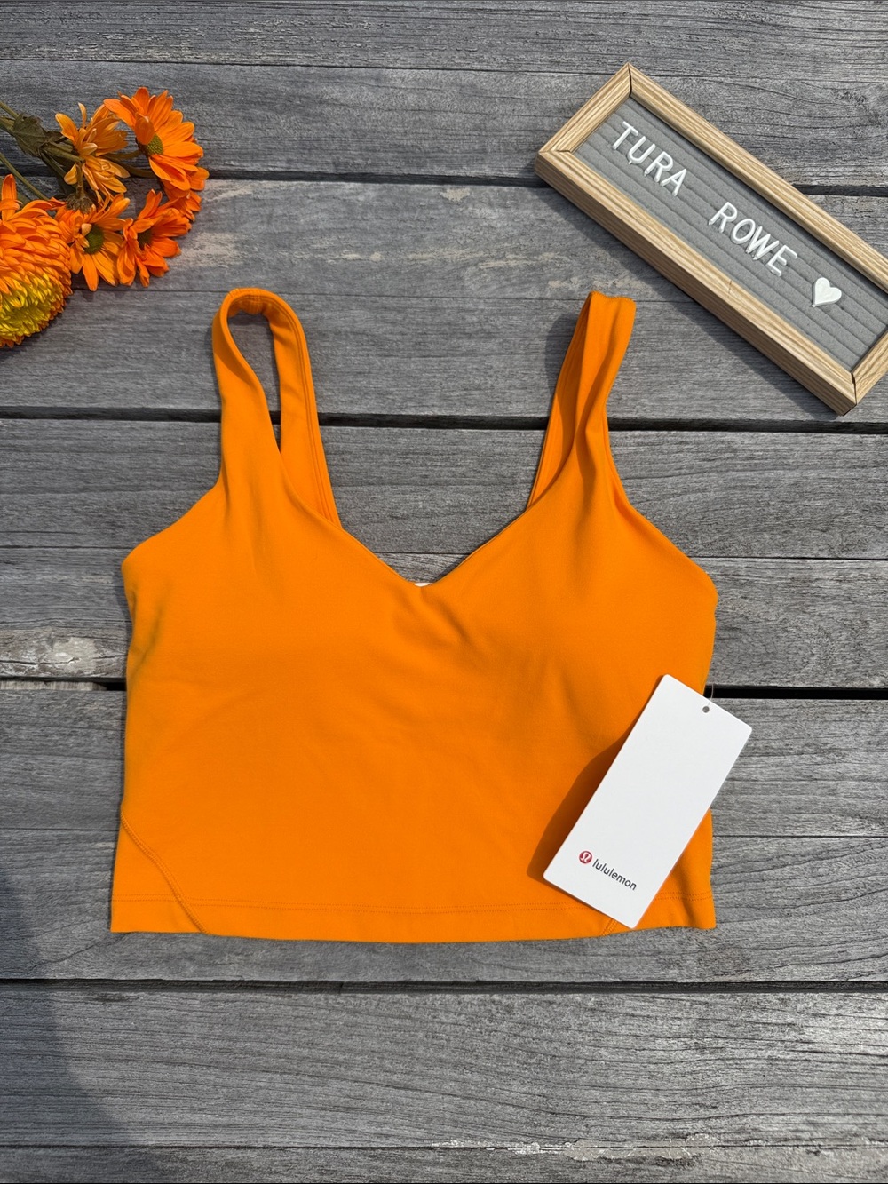 Lululemon Align Tank Light Support A/B Cup Citrus Sizzle Tone Size 6 NWT🍊